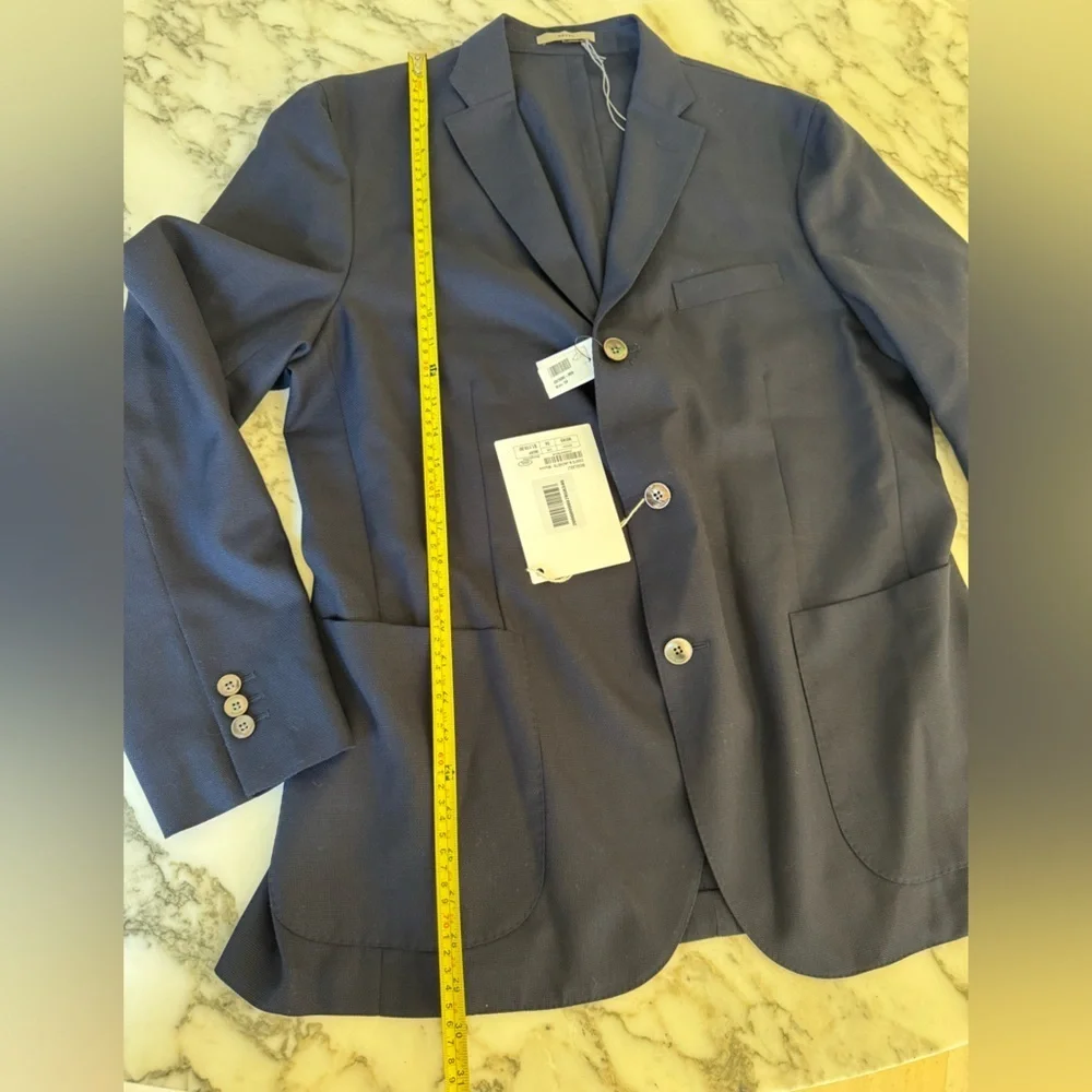 NWT Boglioli K Jacket Dover Blazer Navy IT 56R three button lightweight